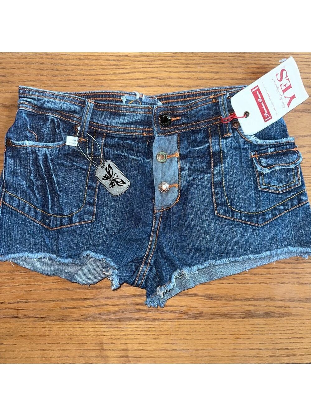 NWT Girl's Size 14 YES Premium Denim Blue Jean Denim Shorts